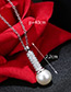 Elegant White+silver Color Pearl&diamond Pendant Decorated Color Matching Simple Earrings