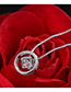 Fashion Silver Color Diamond Decorated Hollow Out Desgin Pure Color Necklace