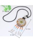 Fashion Multi-color Beads Decorated Tassel Design Color Matching Sweater Chain