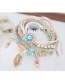 Trendy White Palm&eys Pendant Decorated Color Matching Multi-layer Bracelet