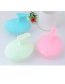Fashion Pink Pure Color Decorated Round Shape Design Simple Massage Comb