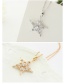 Fashion Silver Color Star Shape Decorated Simple Pure Color Long Chain Necklace