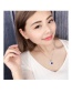 Elegant Pink Heart Shape Pendant Decorated Simple Long Chain Necklace