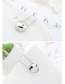 Fashion Silver Color Round Shape Decorated Simple Heart Design Long Chain Necklace