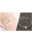 Fashion Silver Color Constellation Shape Decorated Simpe Pure Color Bracelet