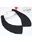 Fashion Black Round Shape Decorated Simple Collar Necklace
