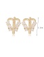 Sweet Gold Color Butterfly Decorated Hollow Out Earrings