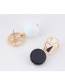 Sweet Gold Color Round Shape Decorated Hollow Out Earrings