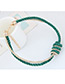 Elegant Green Knot Design Color Matching Simple Necklace
