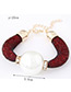 Fashion White Pearls&diamond Decorated Pure Color Bracelet