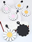 Trendy White Flower Shape Decorated Color Matching Simple Earrings