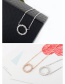 Fashion Silver Color Round Shape Pendant Decorated Necklace