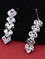 Elegant Zircon Mickey Shape Diamond Decorated Earrings