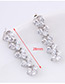 Elegant Zircon Mickey Shape Diamond Decorated Earrings