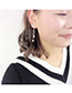 Lovely Zircon Bowknot Shape Decorated Long Earrings