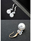 Elegant Zircon Round Shape Decorated Earrings