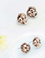 Elegant Crystal Color Matching Decorated Earrings