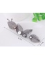Fashion Gray Leaf&pearl Decorated Pure Color Hairpin