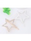 Fashion Gold Color Full Diamond Decorated Star Shape Hairpin