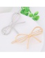 Fashion Silver Color Bowknot Shape Decorated Pure Color Hairpin