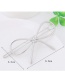 Fashion Gold Color Bowknot Shape Decorated Pure Color Hairpin
