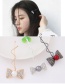 Sweet Silver Color Bowknot Shape Decorated Simple Hairpin
