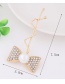 Sweet White Bowknot Shape Decorated Simple Hairpin