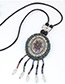 Fashion Multi-color Bead Pendant Decorated Color Matching Necklace