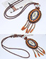 Fashion Red Bead Pendant Decorated Color Matching Necklace