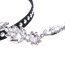 Exaggerated Black Rive&diamond Flower Decorated Double Layer Chocker