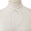 Elegant White Bowknot Pendant Decorated Doule Layer Chocker