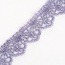 Elegant Purple Hollow Out Flower Decorated Pure Color Lace Necklace