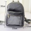 Fashion Gray Pure Color Decorated Sqaure Shape Design Mini Backpack