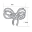Fashion Silver Color Full Diamond Decorated Bowknot Shape Pure Color Ring