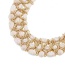 Trendy White Beads Decorated Hollow Out Multi-layer Simple Collar Necklace