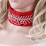 Exaggerated Red Painting Flower&diamond Decorated Simple Choker