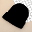 Elegant Black Diamond&regular Geometric Shape Decorated Pure Color Cap