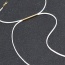 Fashion White Metal Strip Pendant Decorated Long Chain Choker
