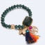 Bohemia Green Butterfly&tassel Decorated Simple Bracelet
