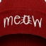 Cute Red Letter Shape Decorated Pure Color Simple Hat
