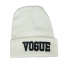 Fashion White Vogue Letter Decorated Pure Color Simple Hat