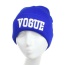 Fashion Blue Vogue Letter Decorated Pure Color Simple Hat
