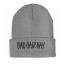 Fashion Gray Bad Hair Day Letter Decorated Pure Color Simple Hat