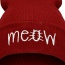 Fashion Red Bad Hair Day Letter Decorated Pure Color Simple Hat