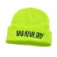 Fashion Fluorescent Yellow Bad Hair Day Letter Decorated Pure Color Simple Hat
