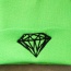 Fashion Fluorescent Green Diamond Shape Pattern Decorated Simple Hat