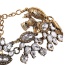 Elegant Antique Gold Aterdrop Diamond Pendant Decorated Simple Chocker
