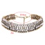Elegant Anti-silver Double Layer Diamond Decorated Hollow Out Chocker