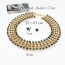 Luxury Champagne Multilayer Diamond Decorated Simple Jewelry Sets