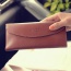Elegant Brown Letter Pattern Decorated Pure Color Handbag